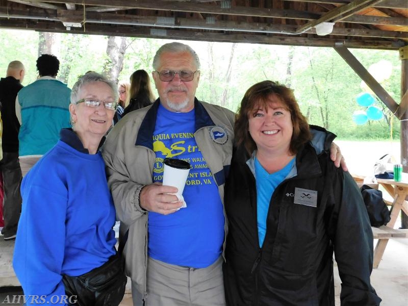 Lions Club Diabetes Walk April 22, 2017
Janet Schroeder with Tom Klapak and Patricia Harmon